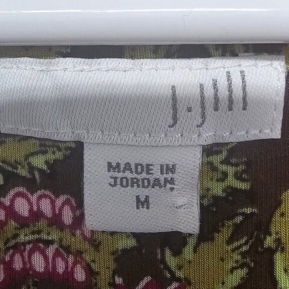 J. Jill Green Pink Maxi Dress Sleeveless Floral Bohemian Cottagecore Festival M - Picture 8 of 11